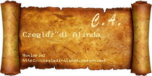 Czeglédi Alinda névjegykártya